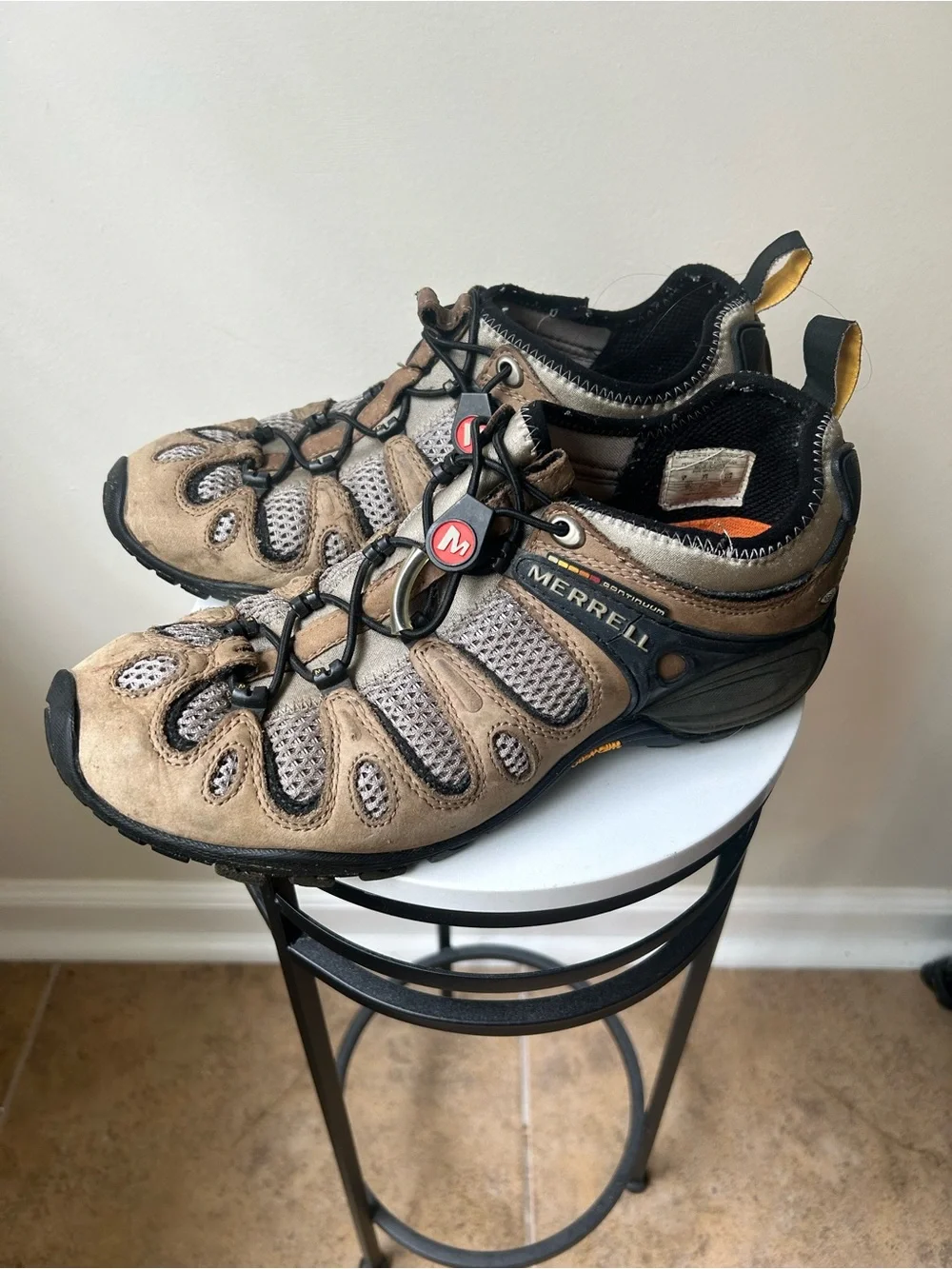 Merrell Men's Tan and Black Trail Sneakers